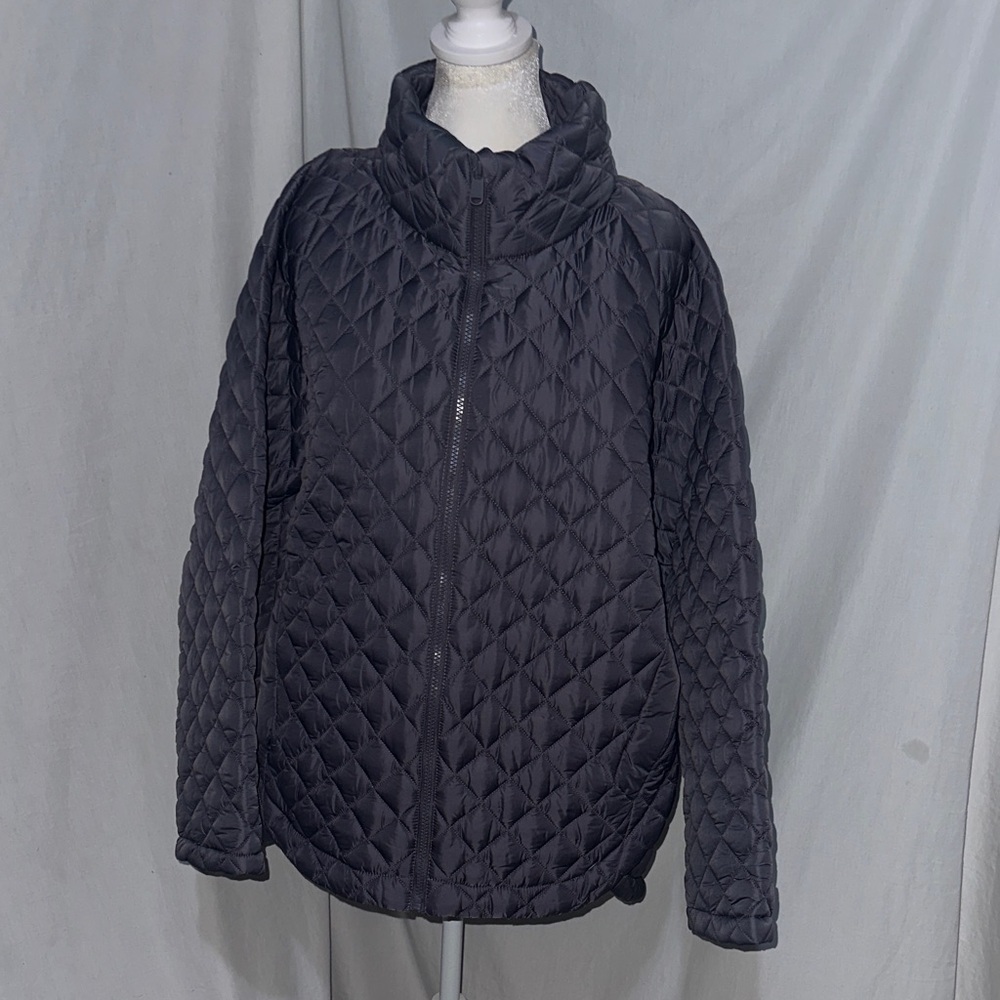 muted purple Athleta Whisper featherless puffer jacket size 1x